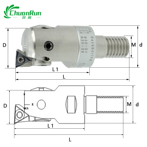 EWN adjustable fine boring knife interlocking iron