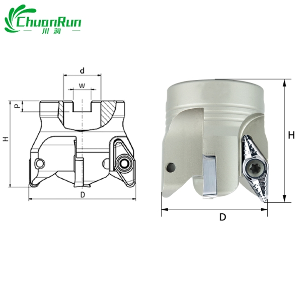 VC22 fast feed milling cutter disk