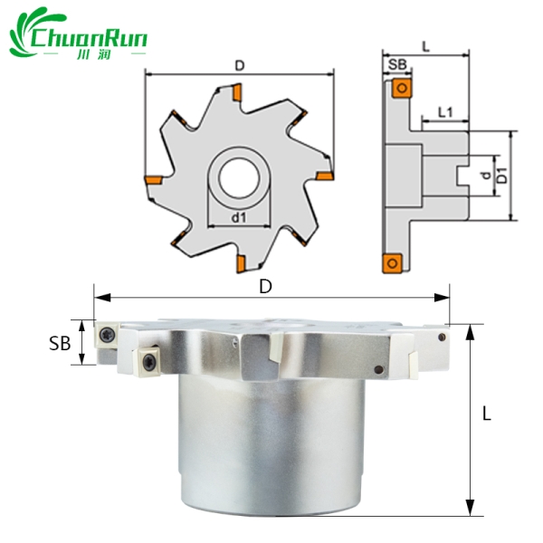 DFC side milling cutter three edge milling cutter